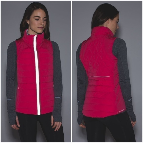 Lululemon Fluffed Up Vest Boom Juice / Bleached Coral Women’s Size 4 #W4E57S - Picture 2 of 9